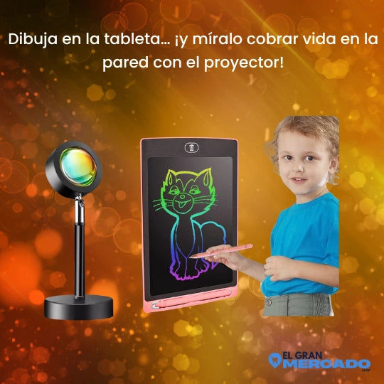 Combo Noche Mágica - Tableta creativa + Proyector relajante
