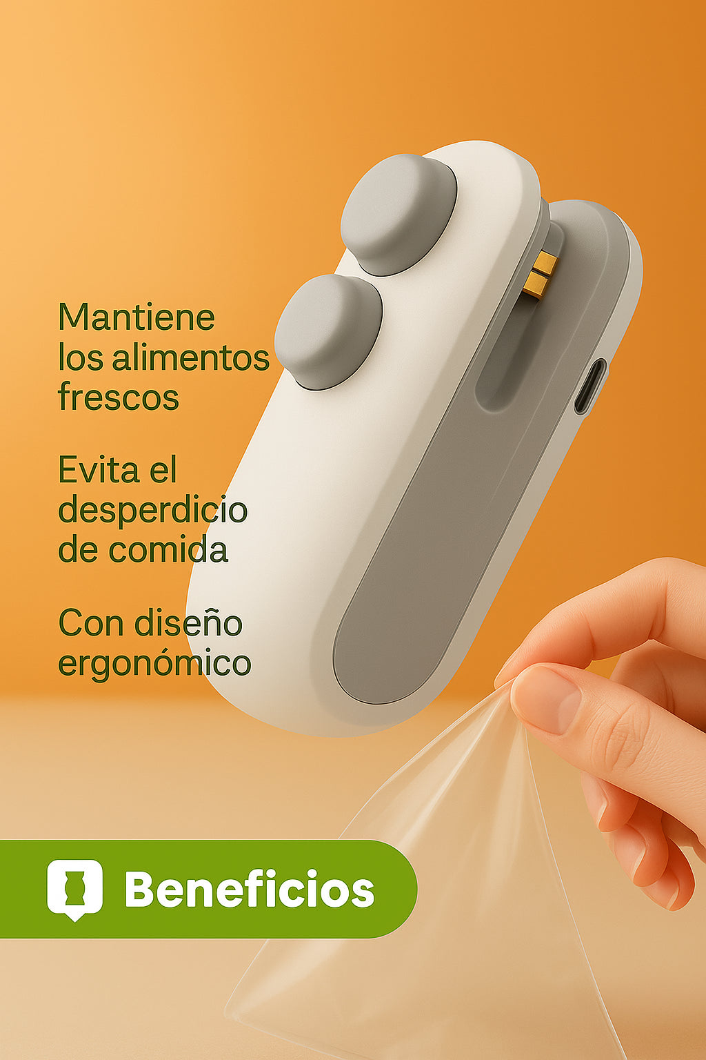 Mini Sellador De Bolsas Con Cortador Mag